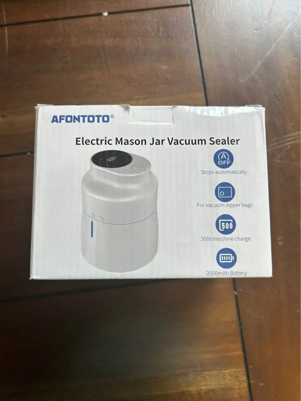 AFONTOTO Electric Mason Jar Vacuum Sealer H3 Food Preservation Kit Canning